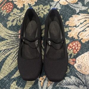 Rothy's Black Mary Jane Max Square 8.5 Flats
